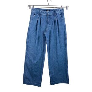 banana‎ Republic high rise wide leg pleated jeans 90s sz 31